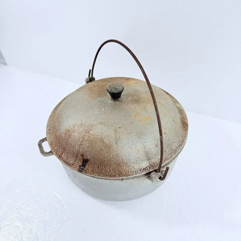 Vintage Club Aluminum Hammercraft Dutch Oven Cast Cookware Stock Pot Lid 4 QT